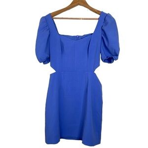 French Connection Blue Cut Out Mini Dress